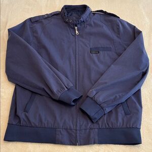 Vintage Members Only Men's Blue Jacket XL